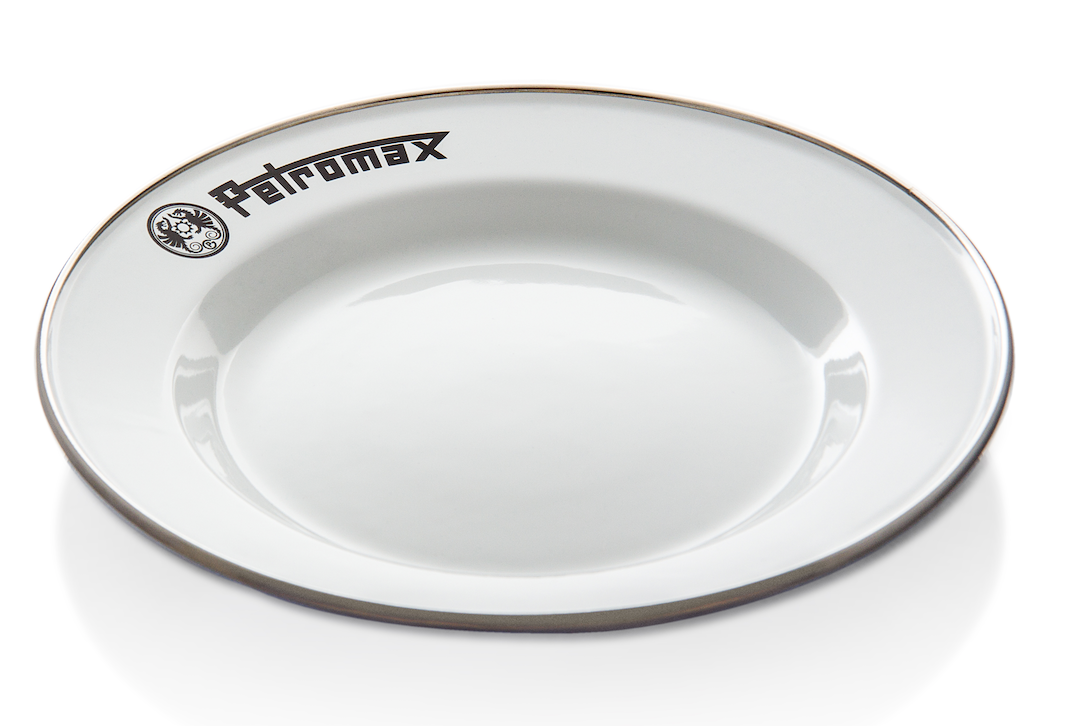 Petromax Enamel Plates white (2 pieces in Set)