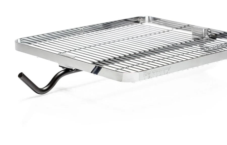 Grille pivotante pour cuisson sur feu